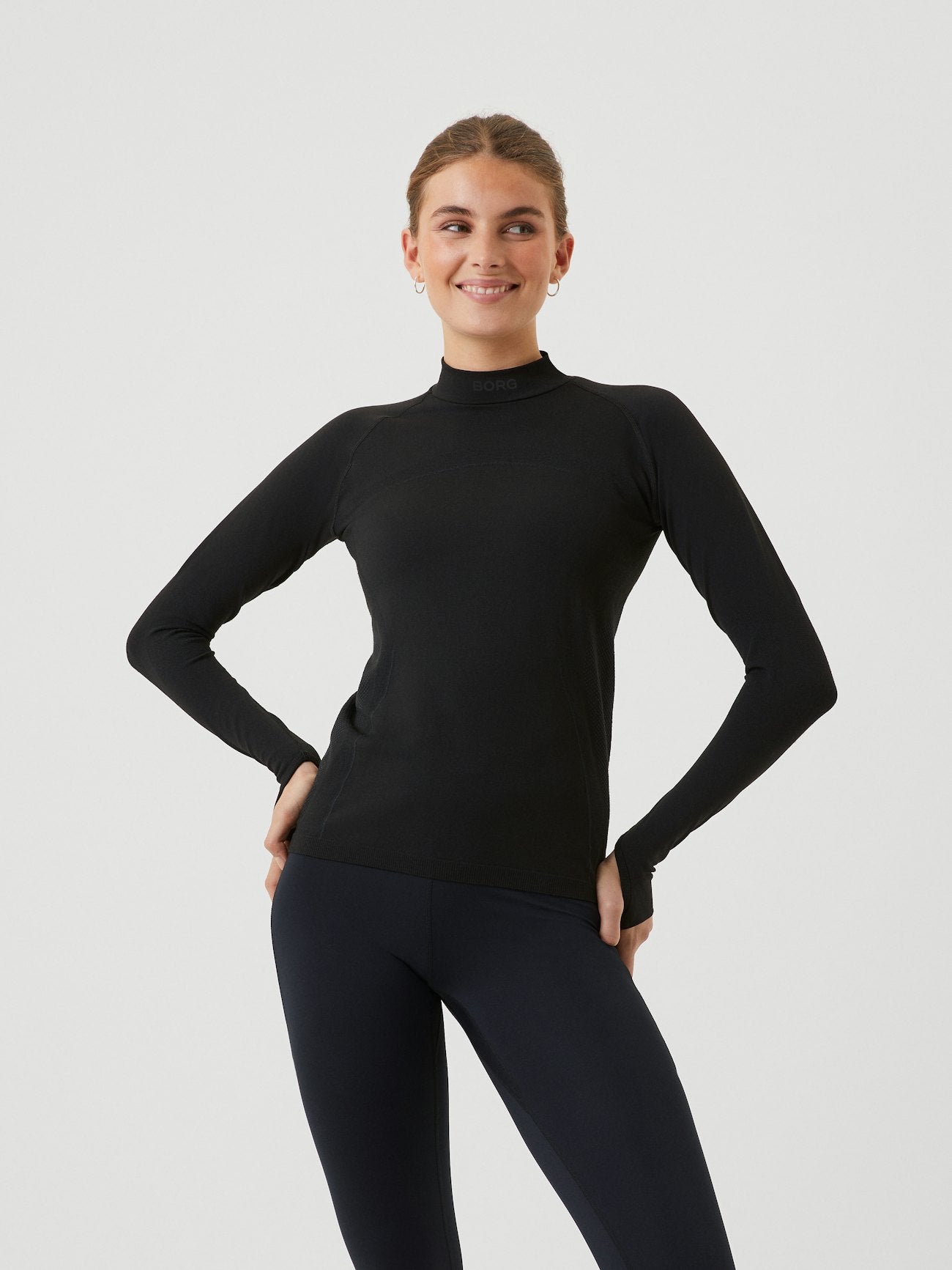 Bjorn Borg Running Seamless Mock Neck Shirt Lange Ärmel Damen