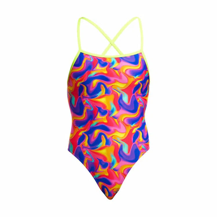 Funkita Strapped In One Piece Summer Swirl Badpak Dames