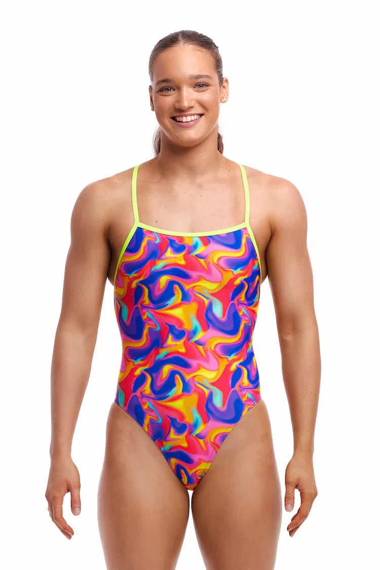 Funkita Strapped In One Piece Summer Swirl Badpak Dames