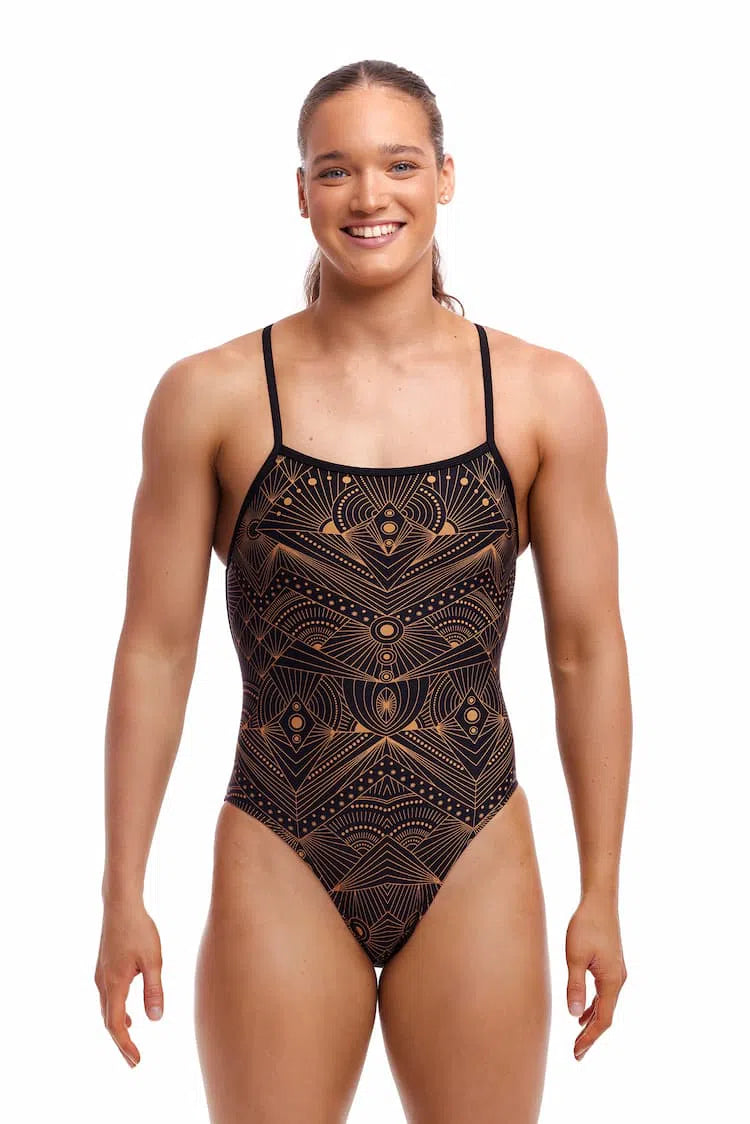 Funkita Strapped In One Piece To The Star Dusk Badpak Dames