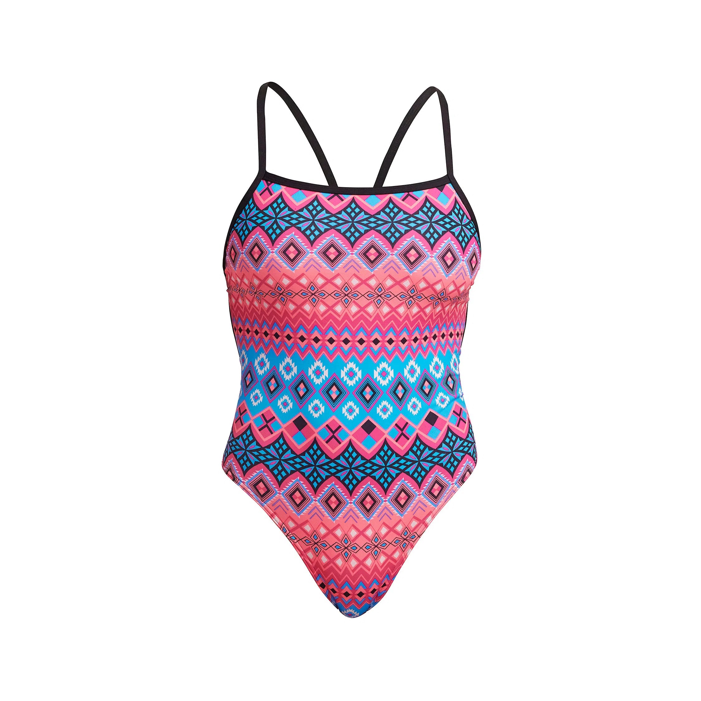 Funkita Single Strength One Piece Badpak Tinsel Town Dames