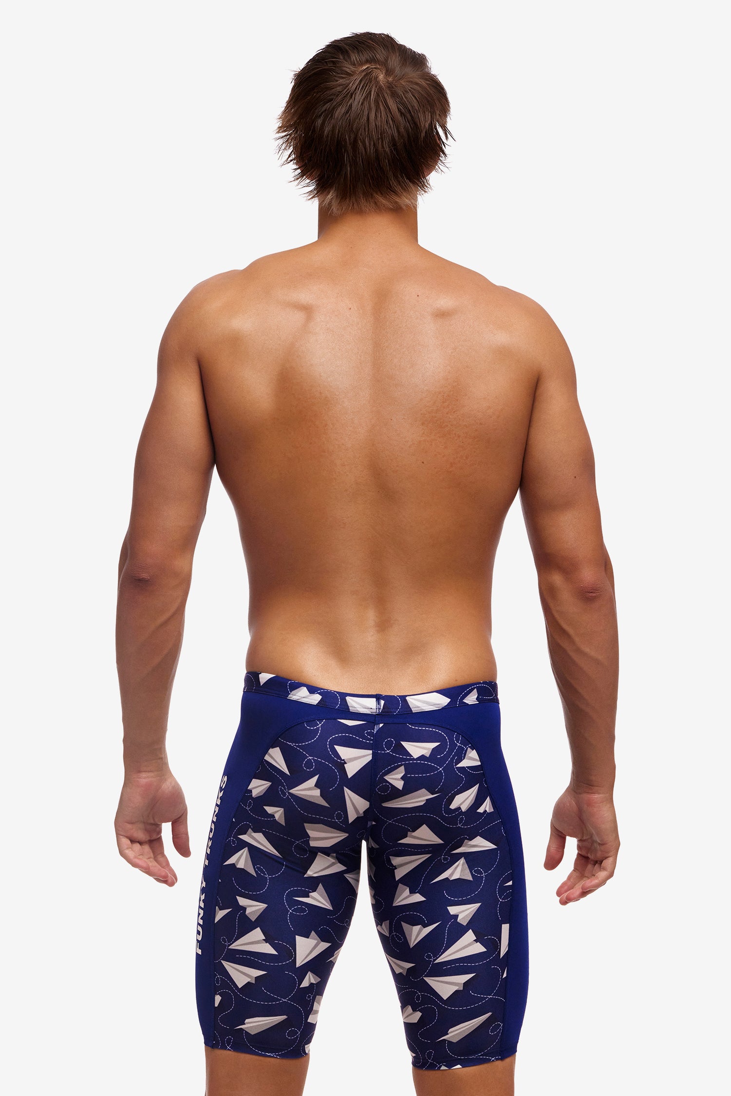 Funky Trunks Training Jammer Paper Plain Heren