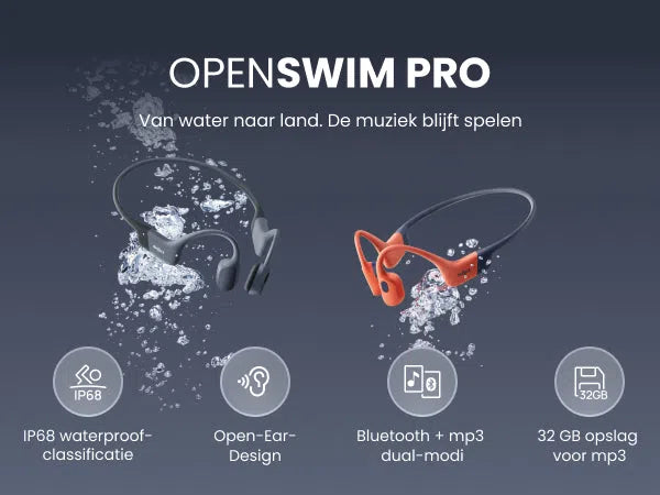 Shokz Open Swim Pro Koptelefoon