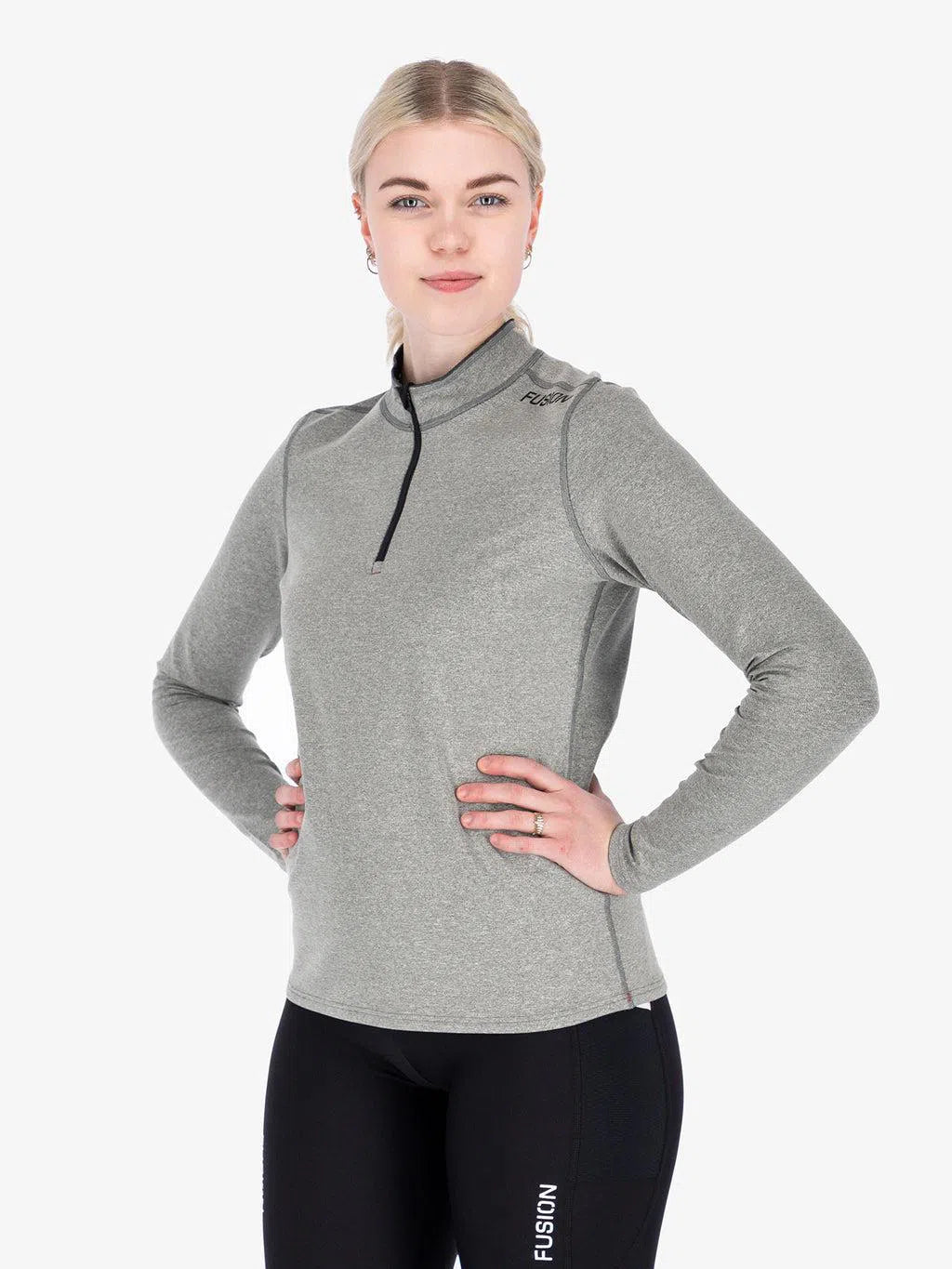 Fusion C3 Zip Neck Dames