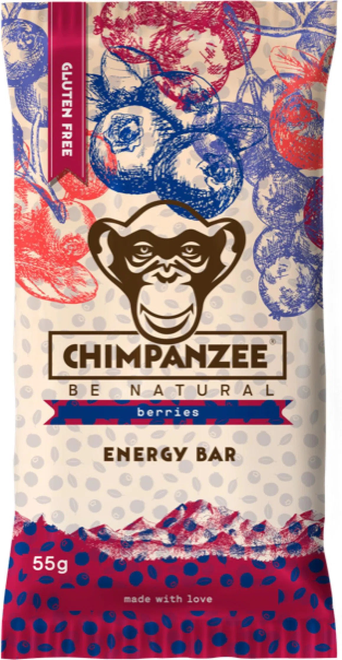 Chimpanzee Energiereep Doos (20x55gr) Bessen