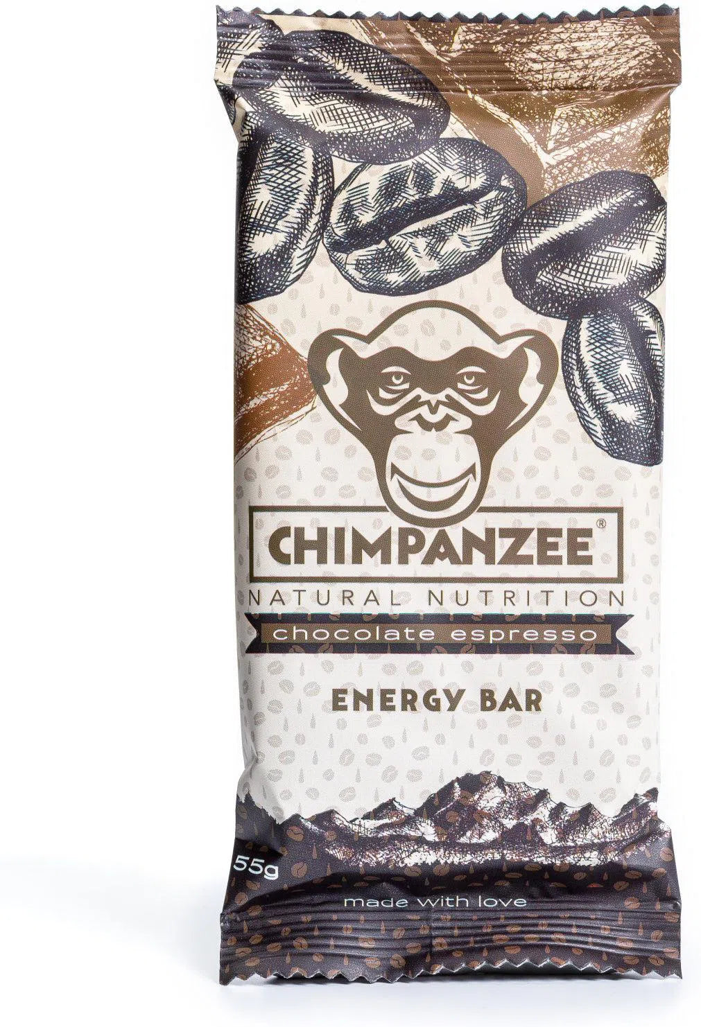 Chimpanzee Energiereep Doos (20x55gr) Chocolade - Espresso