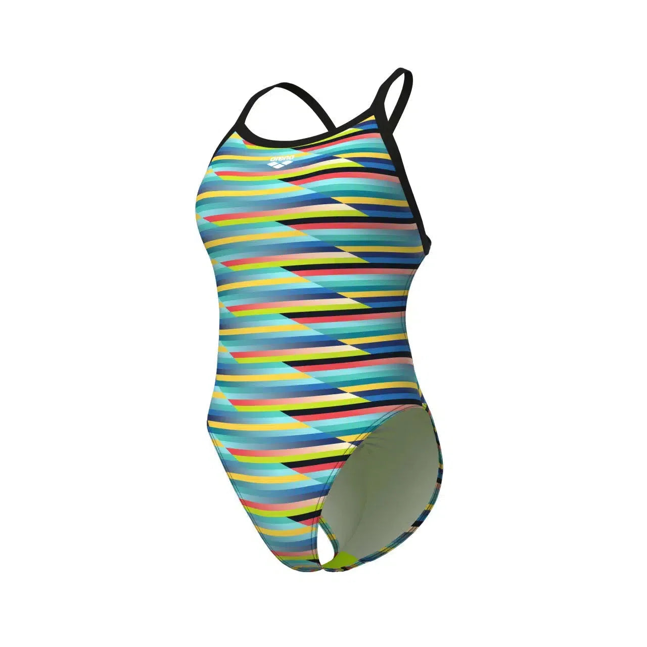 Arena Racing Stripe Swimsuit Xcriss Cross Badpak Dames